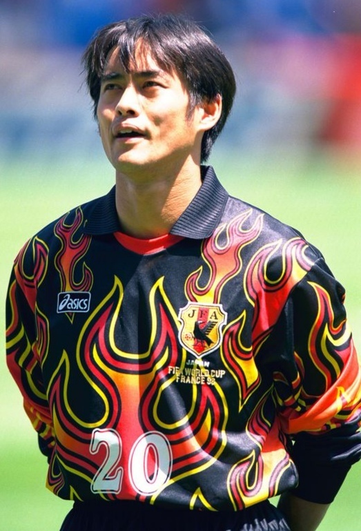 サッカー 日本代表 フランスW杯 炎 キーパー GK ユニフォーム 川口能活