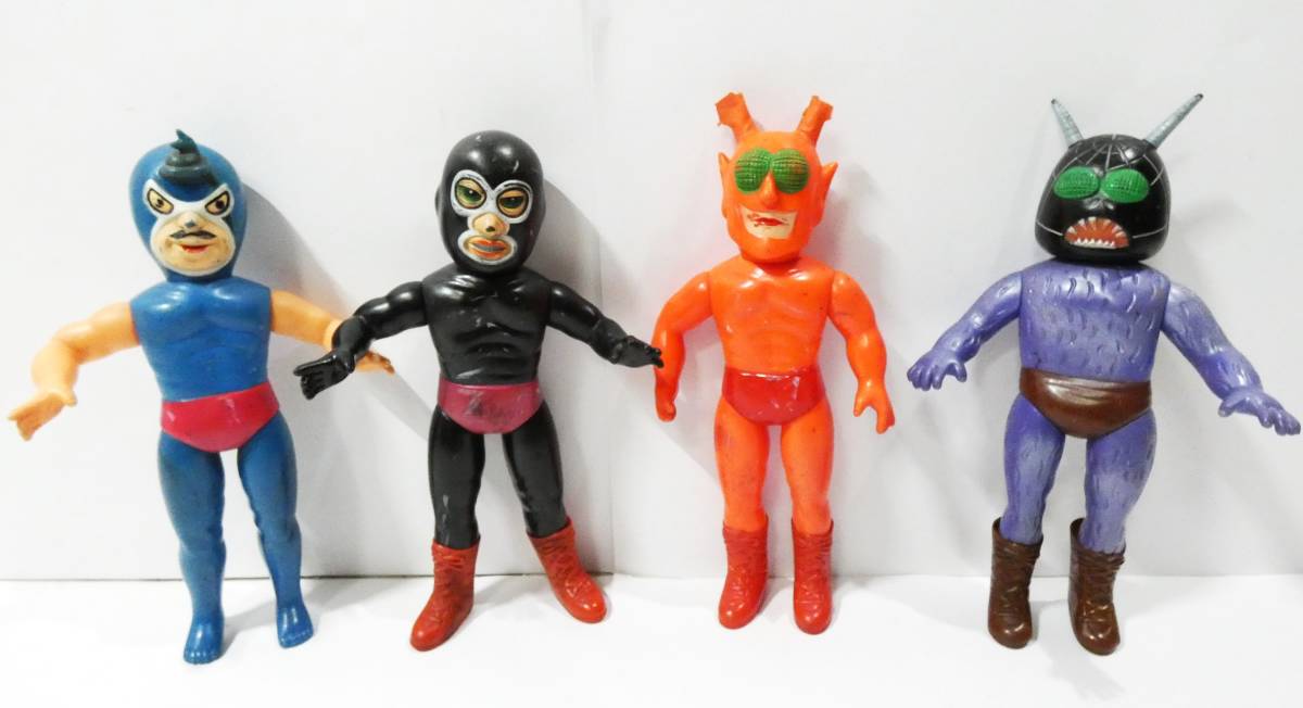 タイガーマスク悪役5体セット中嶋製作所当時モノ