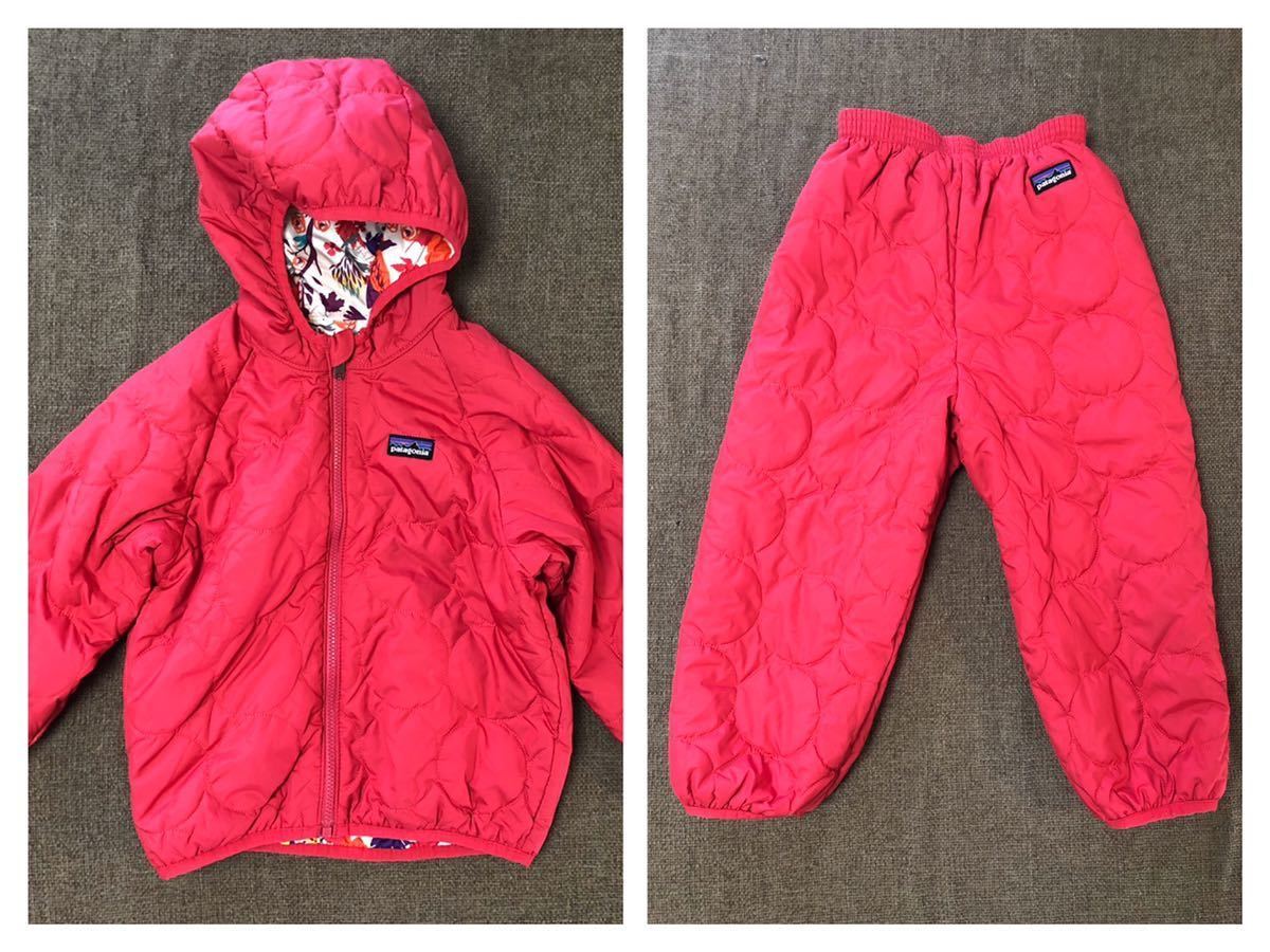 patagonia 子ども用 スキーウェア 4T ピンク/レッド patagonia 子ども