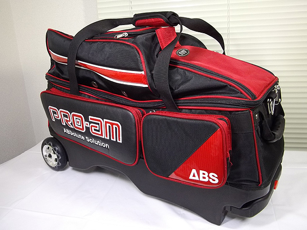 ABSブランドの「PRO-am」ボウリングバッグ（キャスター付き） ABS PRO