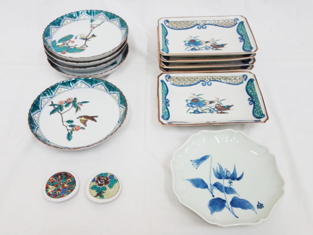 九谷焼 徳山窯 皿揃 九谷焼 徳山窯 皿揃 九谷焼 徳山窯 皿揃 【公式