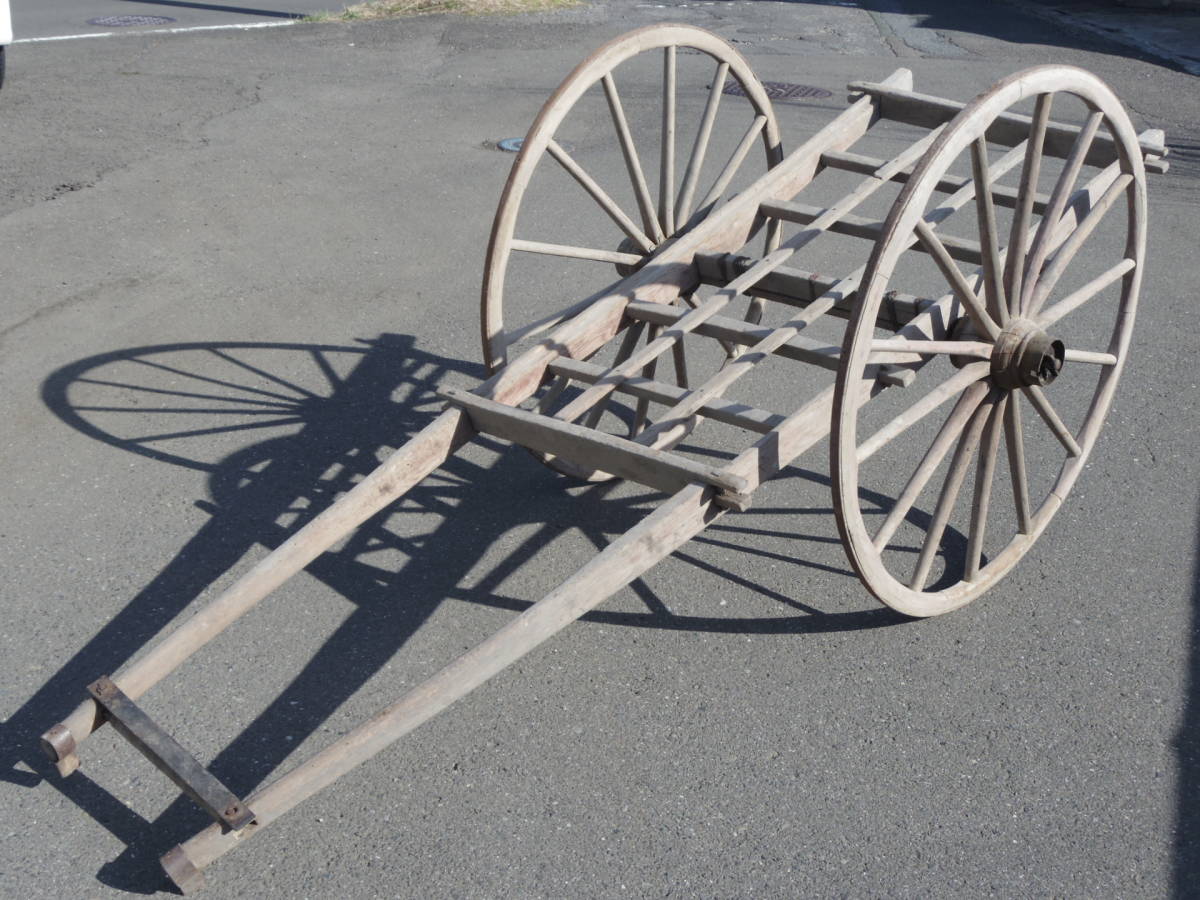 古道具 木製 車輪 約81cm 鉄輪 アンティーク 昭和レトロ 2025年最新