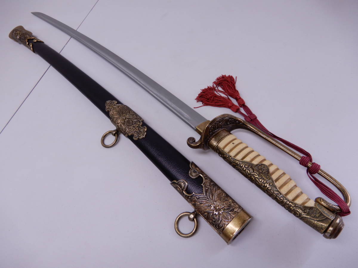 軍刀 柄 旧日本軍 刀装具 日本刀 士官 鮫皮 将校 儀礼刀 指揮刀 時代物
