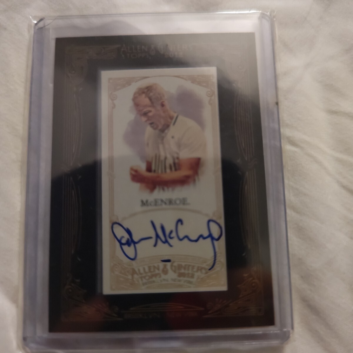 テニス チャンピオン ジョン・マッケンロー 証明書付き 直筆サイン入り
