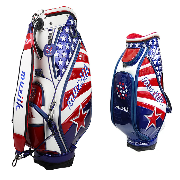 muzik ゴルフバッグ・キャディバッグ 星条旗デザイン muzik ゴルフ