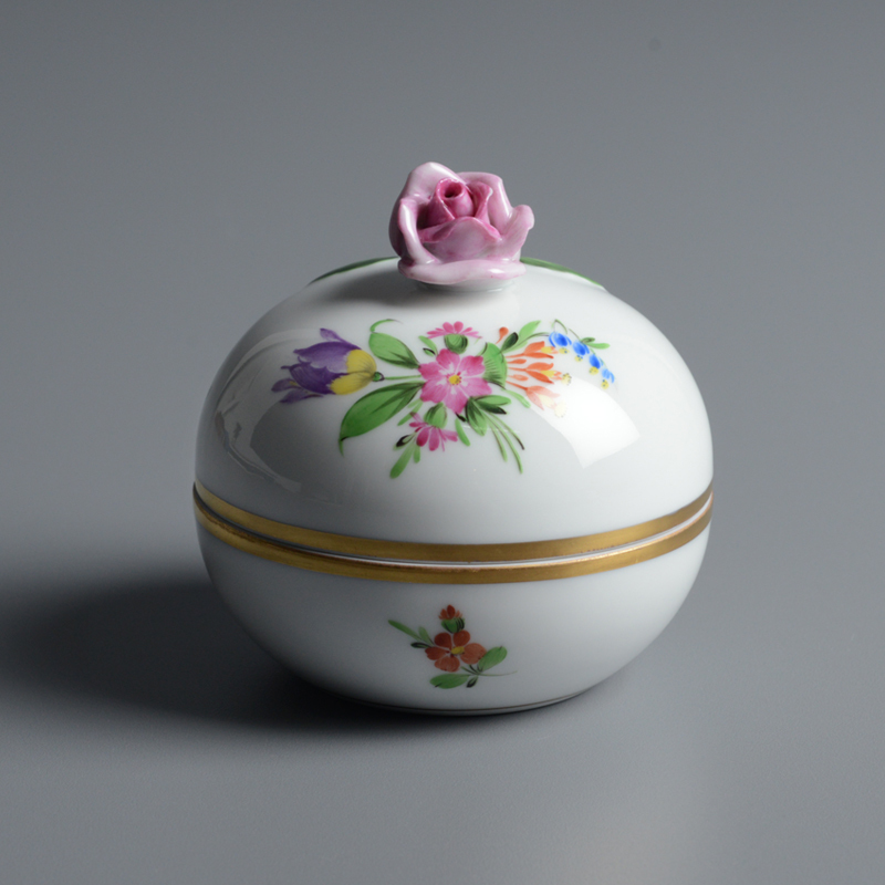 ヘレンド 菓子入れ 蓋付き 花柄 ボンボニエール 【公式通販】