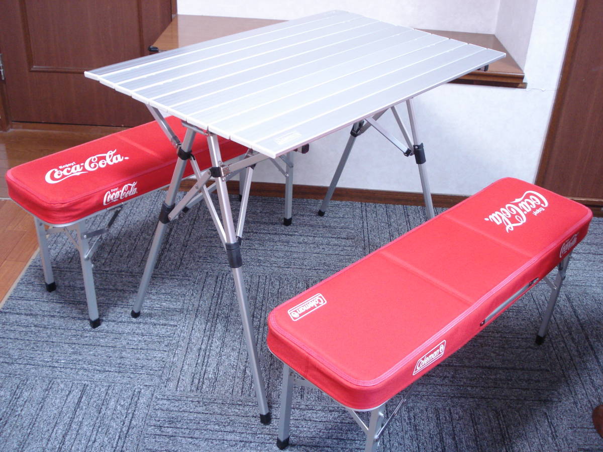 Coleman コールマン コカ・コーラ ピクニックテーブル チェア 非売品