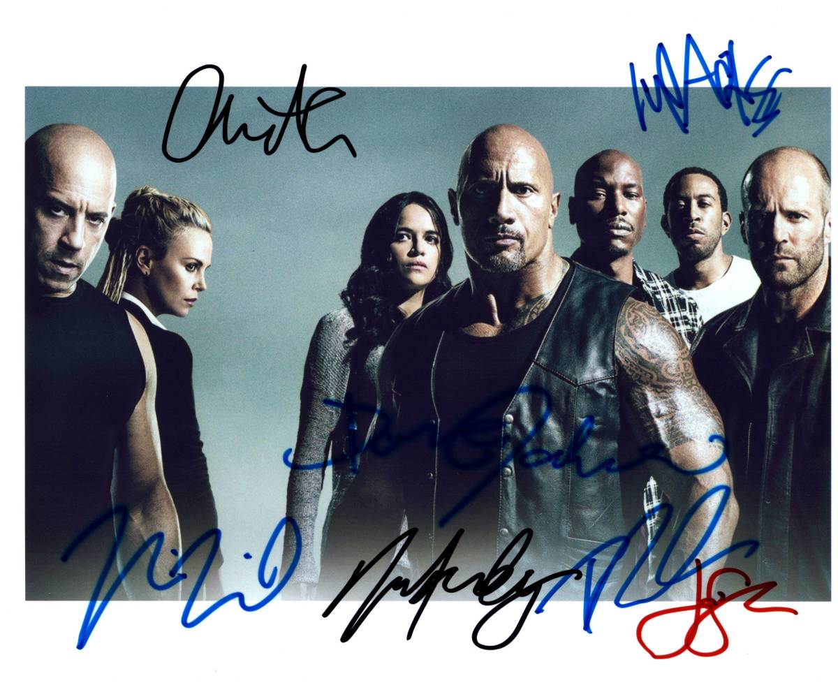 ヴィン・ディーゼル 直筆サイン入りフォト 映画ワイルドスピード