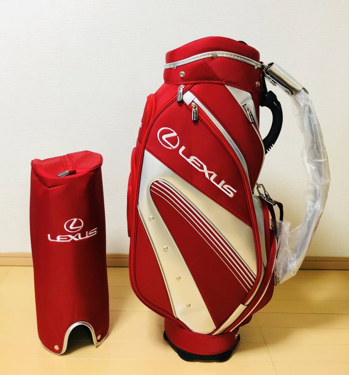 LEXUS ゴルフバッグ 赤色 値下げLEXUS 赤 キャディバッグ LEXUS ゴルフ