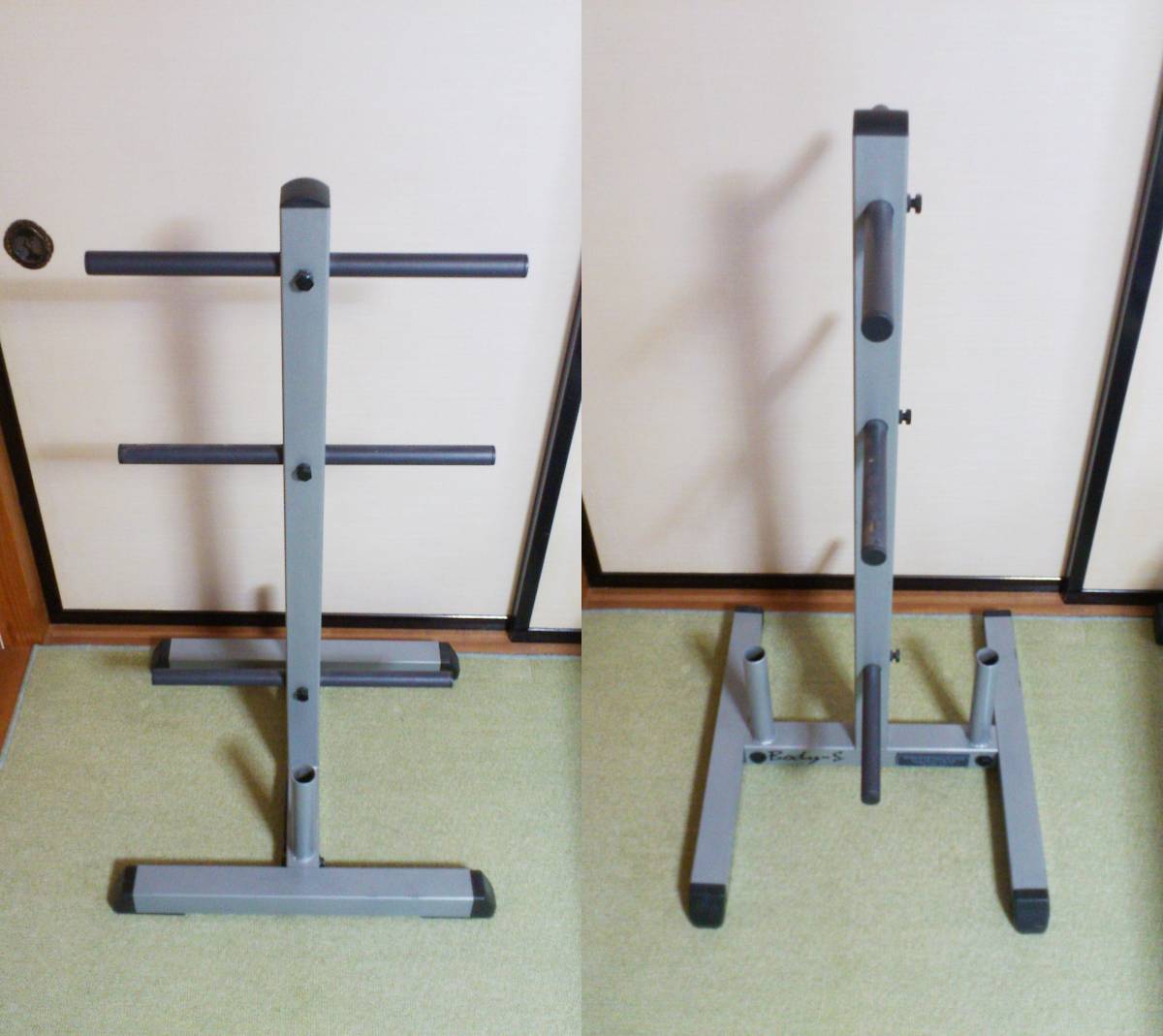 中古】即決 プレートラック バーベルホルダー Bodysolid ボディ