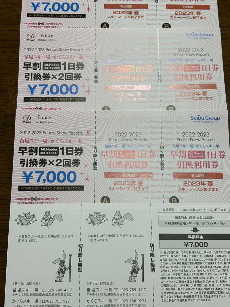 かぐらスキー場早割リフト引換券×2 【公式通販】