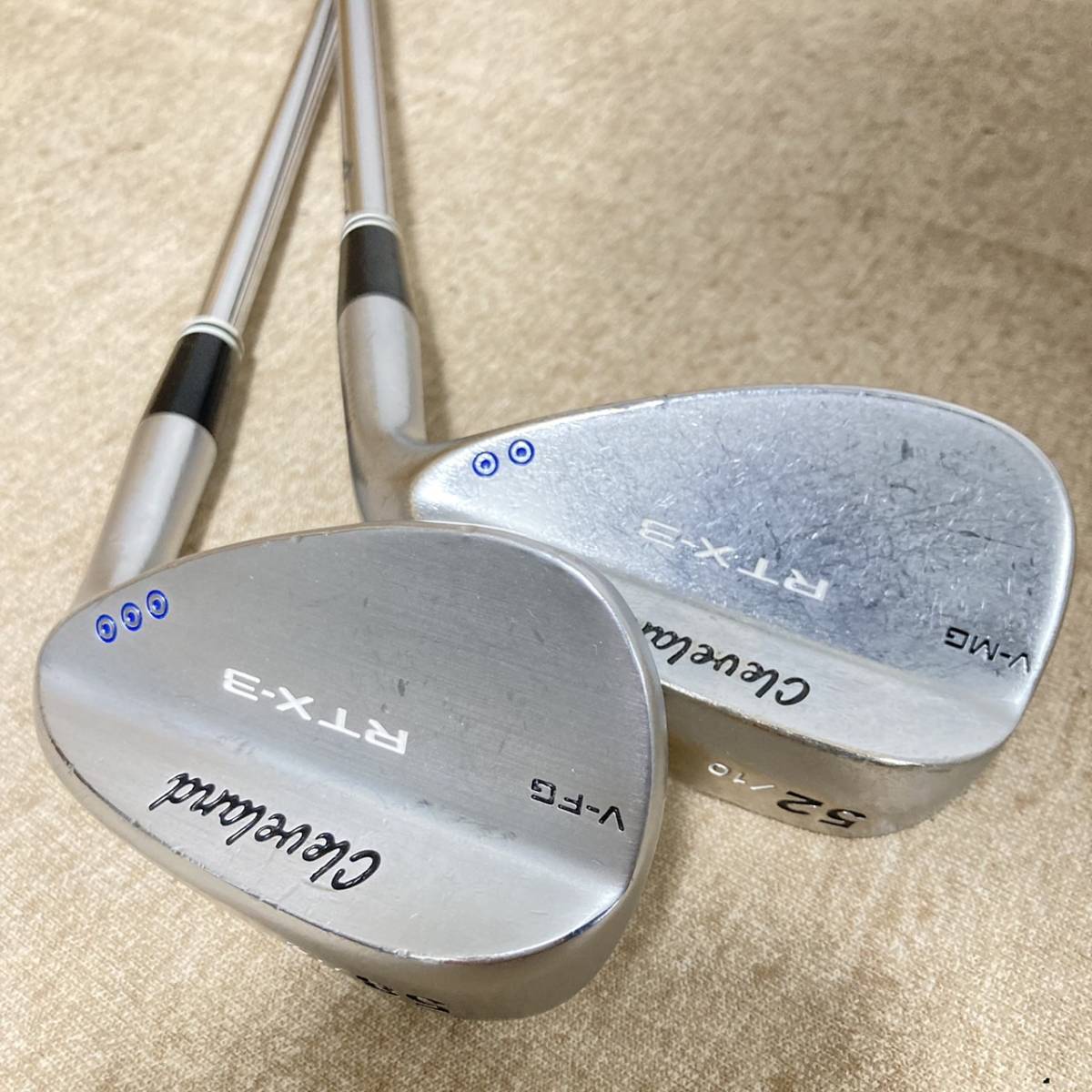 Cleveland○ウェッジ3本セットーRTX-3 V-MG 48、52、56