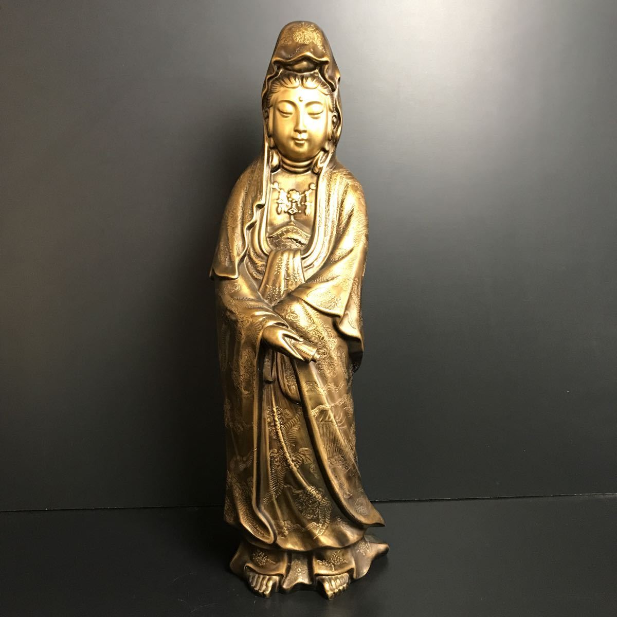 NM 中国玉石白玉彫刻 観音菩薩像仏像 印材重さ約425g M R6796 NM 中国