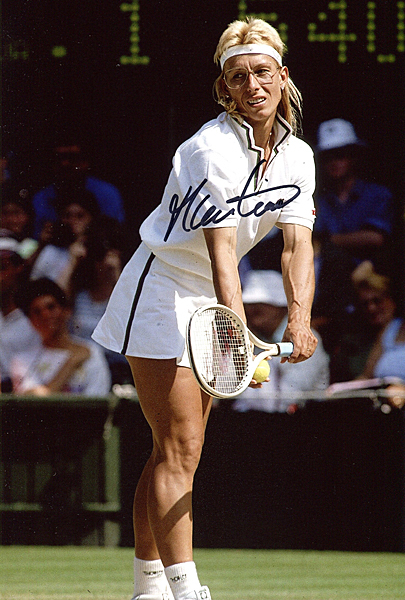 新品】マルチナ・ナブラチロワ 直筆サインフォト/写真 テニス Martina