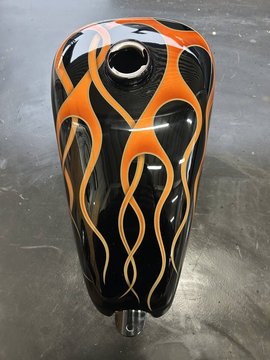 スポーツスタータンク カスタムペイント エイジング塗装 フレイムス