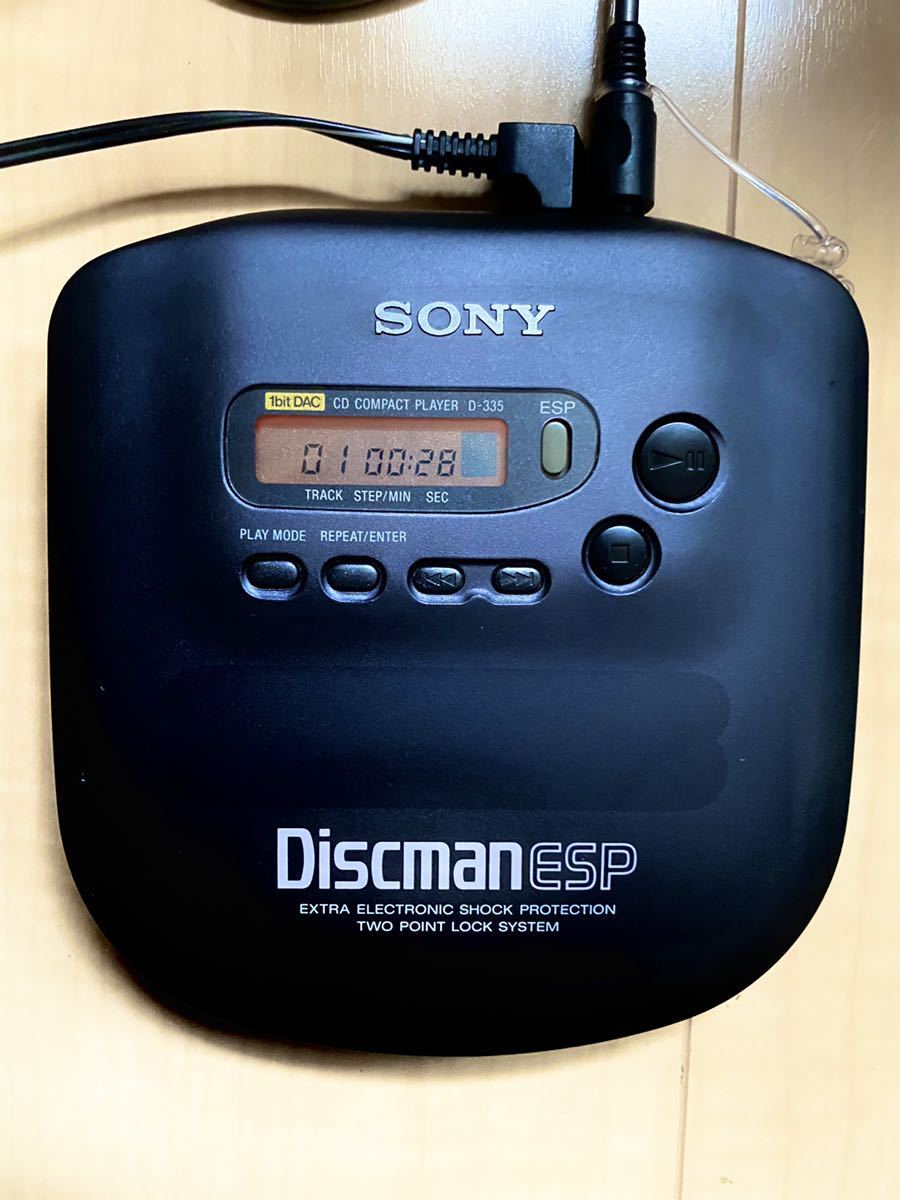 レトロ】SONY Discman D-335 ポータブルCDプレーヤー レトロ】SONY