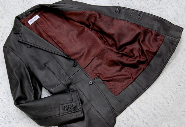 極上！定価7万円 ミツミネ MITSUMINE 羊革 高級ラムレザーテーラード