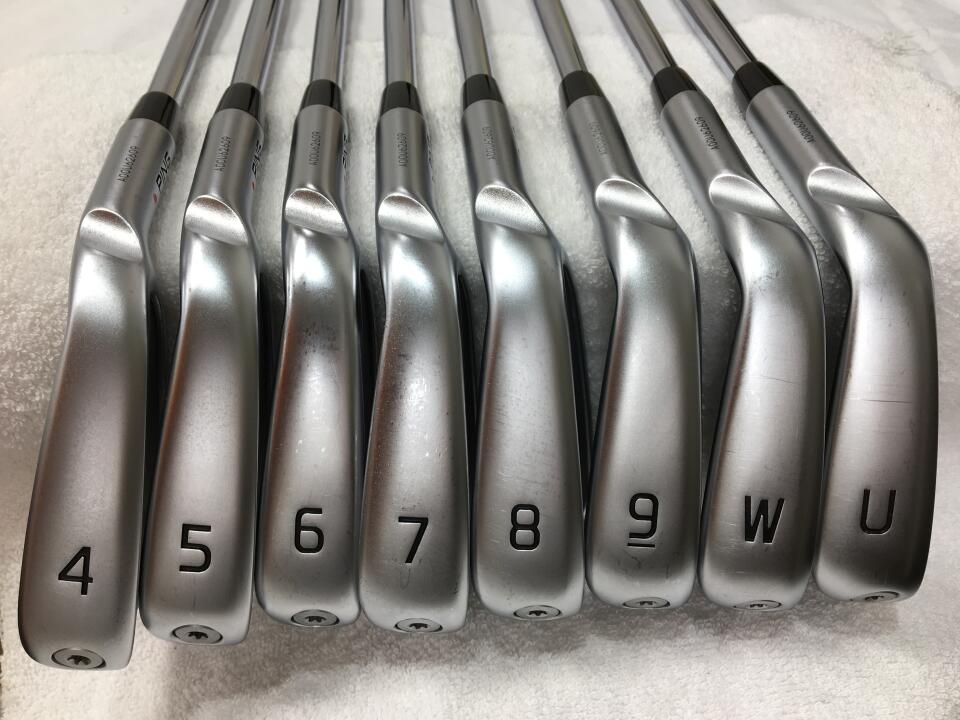 良品】大人気モデル ピン i230 白ドット メンズアイアンセット 7本 R