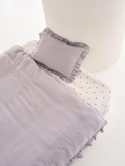 Sleep】ダブルガーゼフリル2点セット（セミダブル）(寝具セット