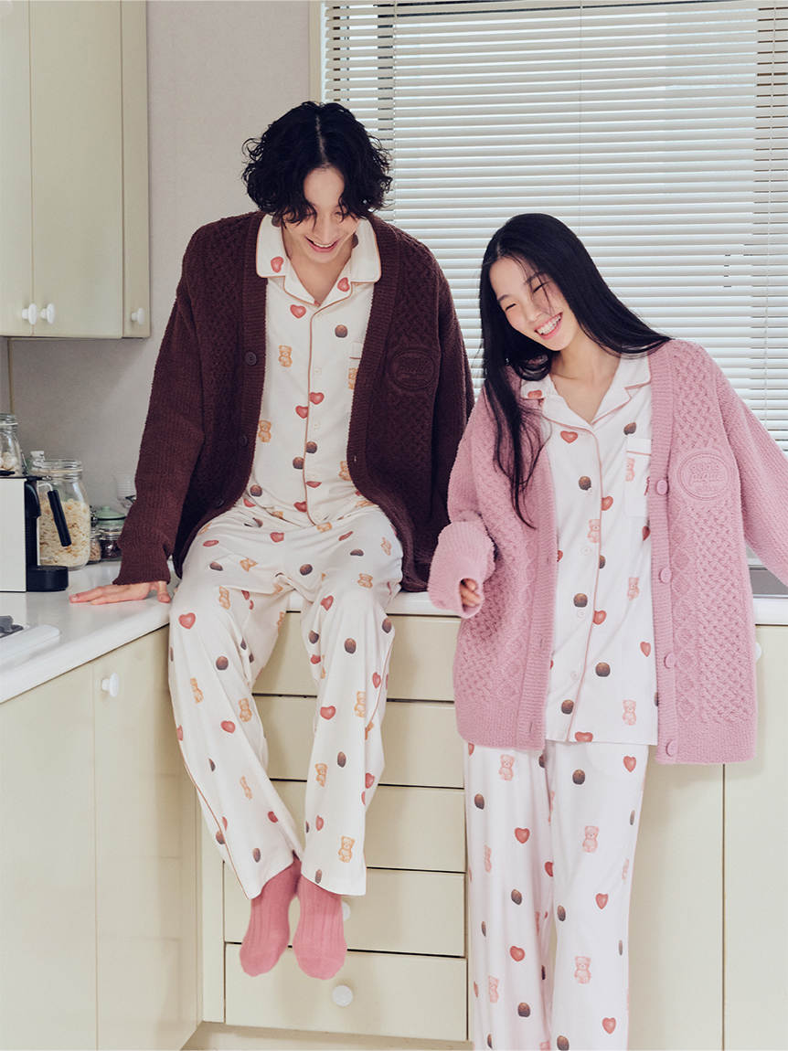 HOMME】総柄ロングパンツ(ロングパンツ)｜ルームウェア・パジャマ通販