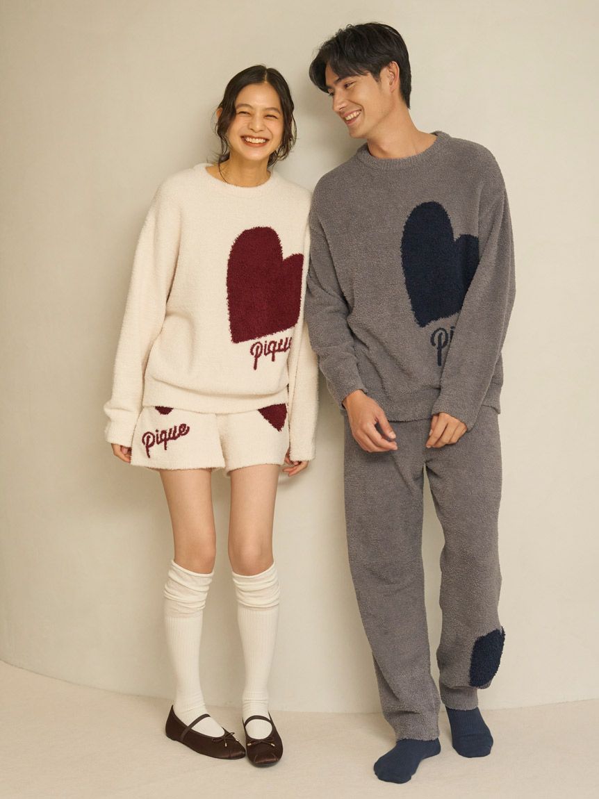 ONLINE限定】ハートジャガードプルオーバー＆ショートパンツセット