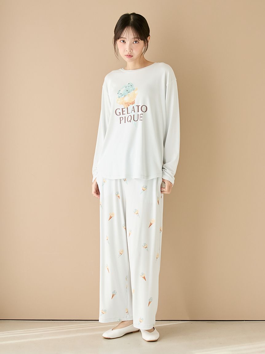 アイスワンポイントロンT(カットソー・Tシャツ)｜ルームウェア