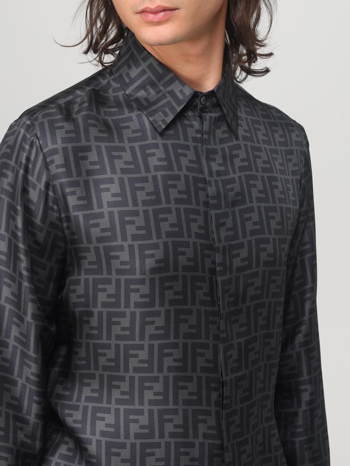 Fendi Shirt men - Grey | FS0585AKEE | GIGLIO.COM