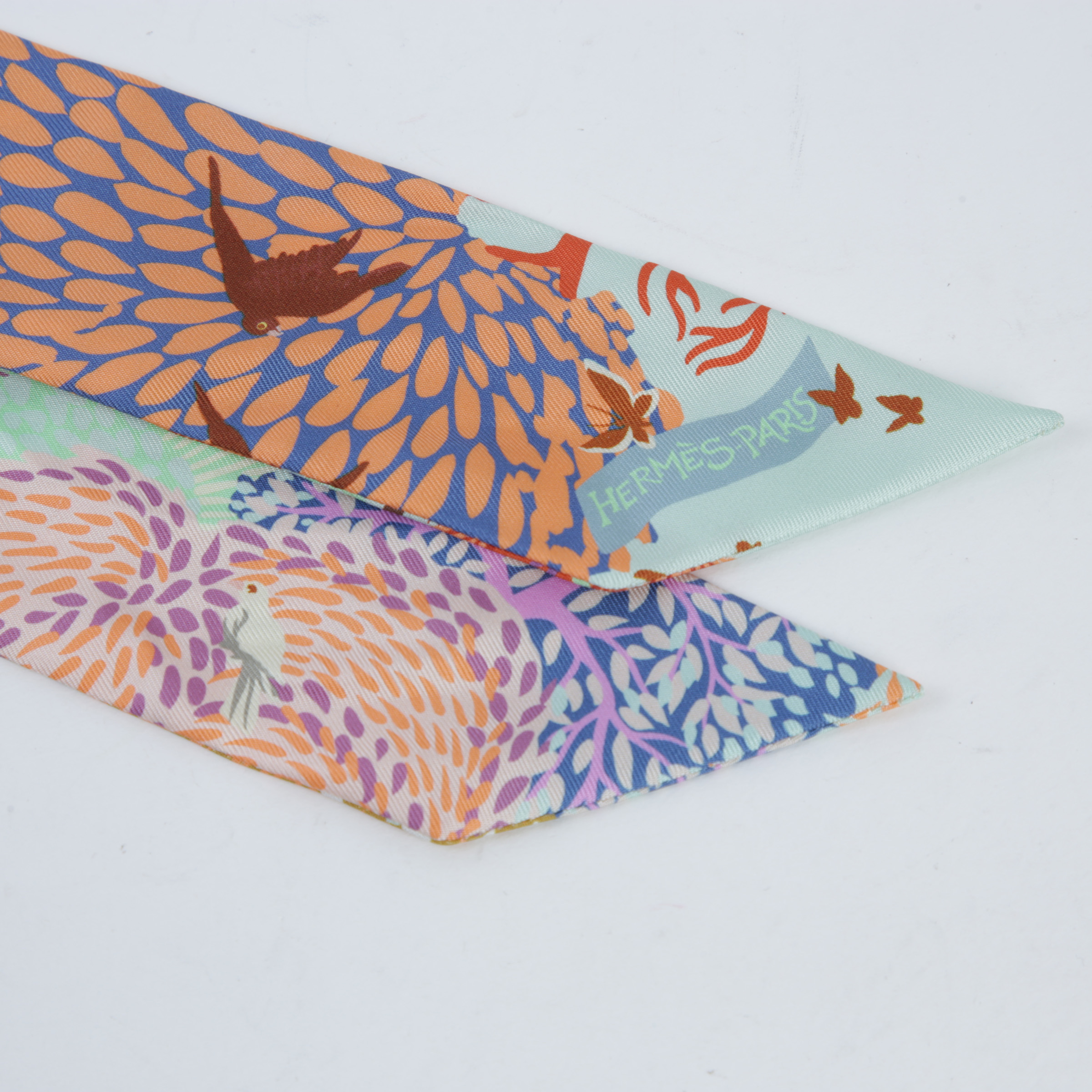 ランク A HERMÈS エルメス ツイリー 英国式庭園にて マルチカラー