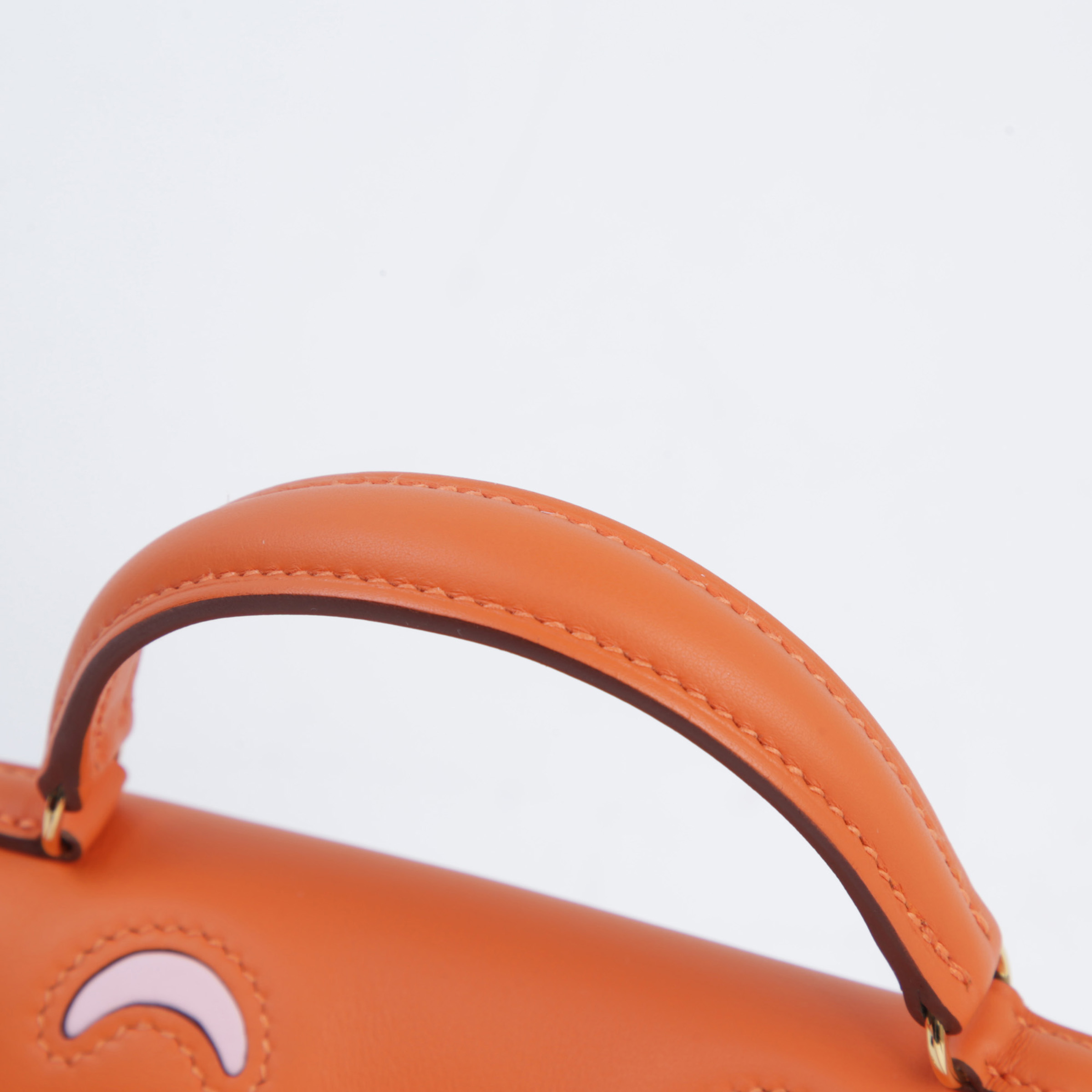 ランク N 新品 HERMÈS エルメス ケリードール オレンジ (93) ローズ