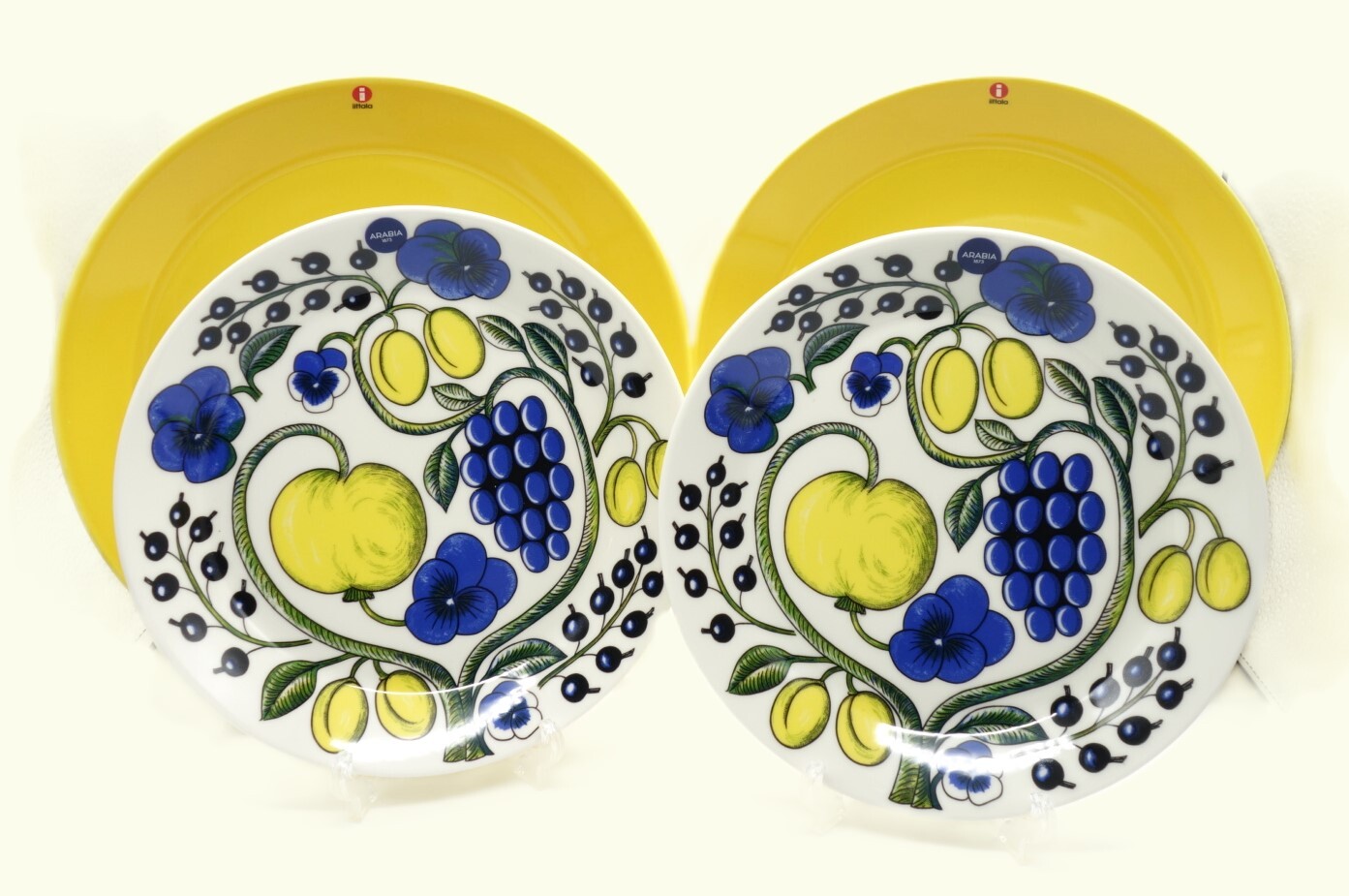 アラビア】【イッタラ】パラテッシイエロー プレート ペア21cm