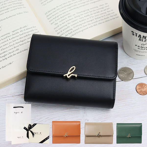 ボヤージュ agnesb.VOYAGE 三つ折り財布 ミニウォレット ミニ財布