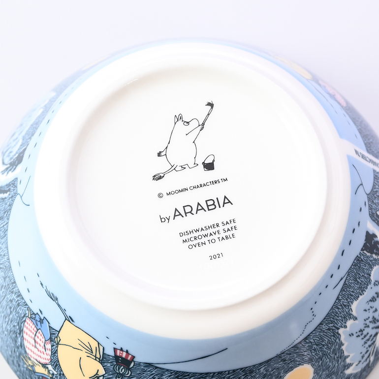 アラビア ARABIA ボウル 15cm 絵皿 深皿 スノー ムーンライト ムーミン
