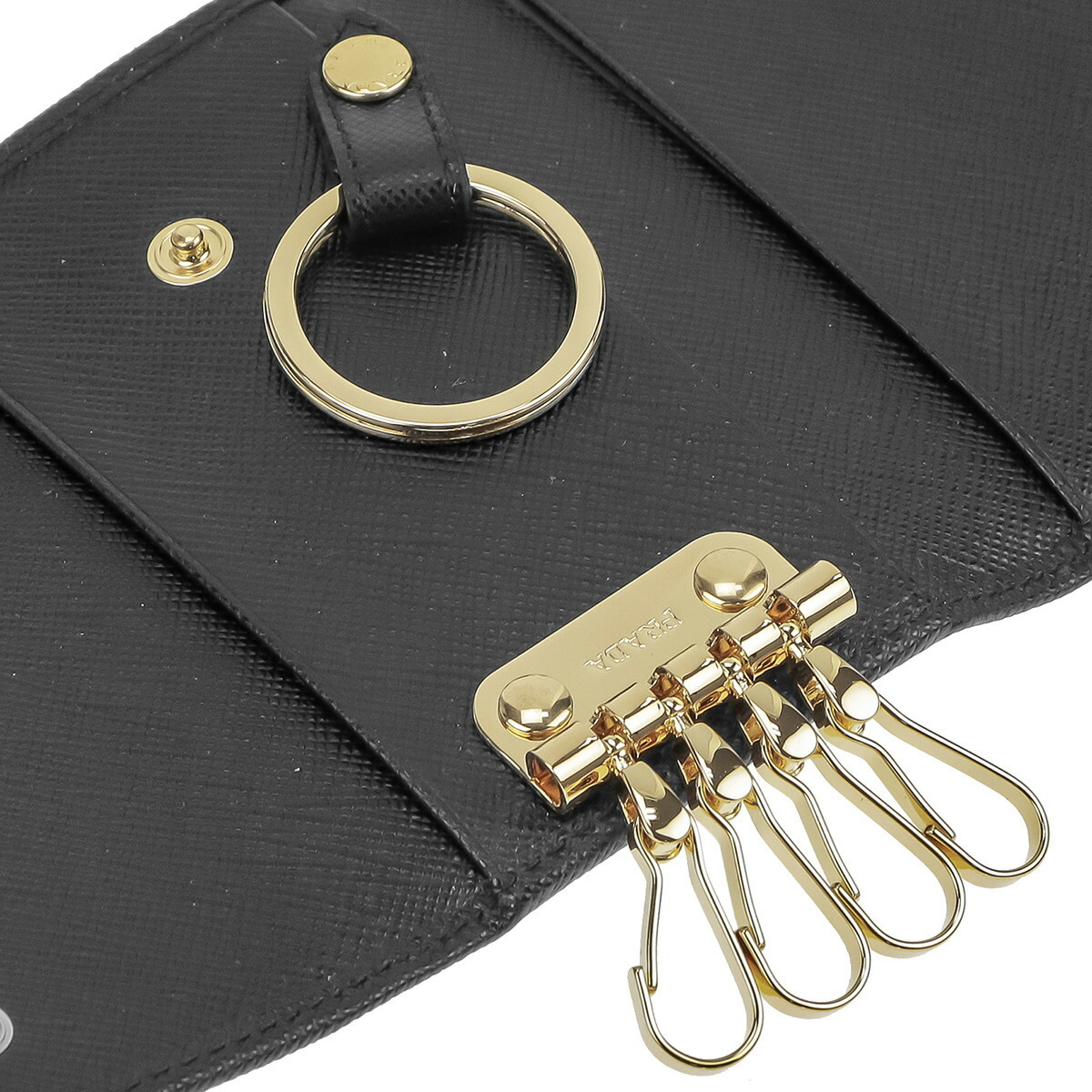 プラダ PRADA キーケース キーリング 1PG004S_ME-NER レディース