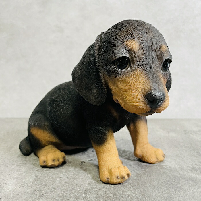 かわいい 犬 置物 ミニチュアダックスフンド 玄関 動物 おしゃれ