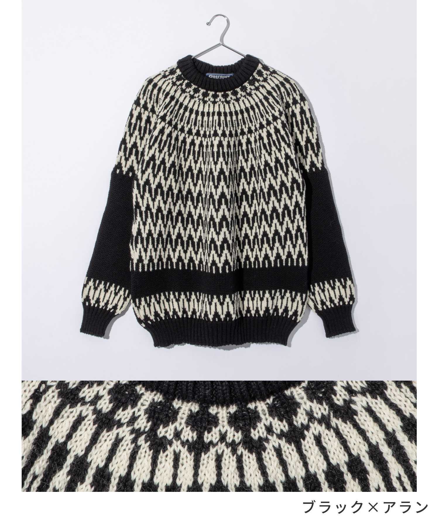 ガンジーウーレンズ GUERNSEY WOOLLENS GW-1013 ニット メンズ