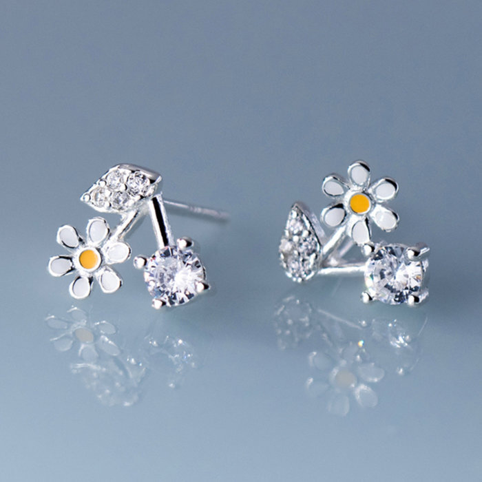 ご家庭用梱包】ピアス フラワー さくらんぼ 花 シンプル 軟骨 金属