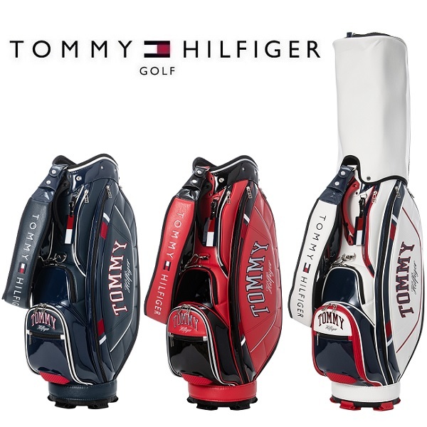 トミーヒルフィガー ゴルフ キャディバッグ エナメルスポーツ TOMMY