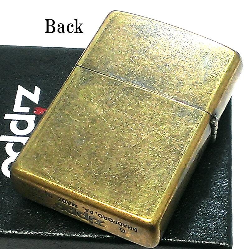 ZIPPO ギアメタル ブラス 可動式メタル スケルトン 古美仕上げ ジッポ
