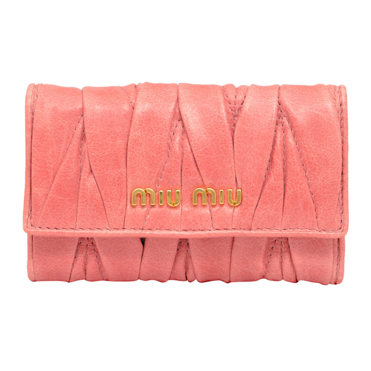 アウトレット※】ミュウミュウ MIU MIU キーケース MATELASSE