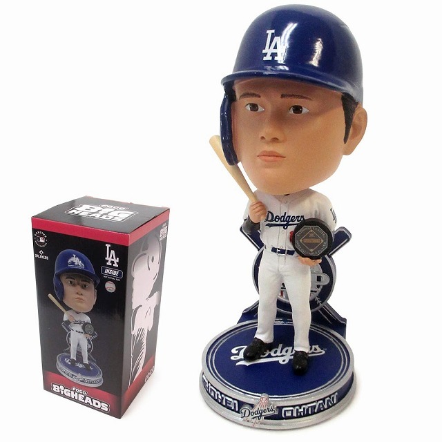 大谷翔平選手 ドジャース 2024 MVP ボブルヘッド フィギュア グレー