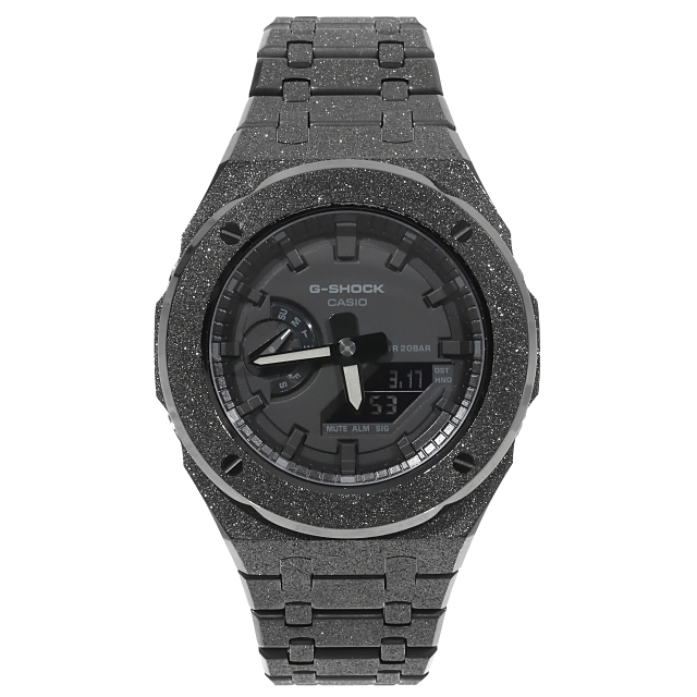 G-SHOCK GA2100 フロステッド カスタム ブラックアウト カシオーク