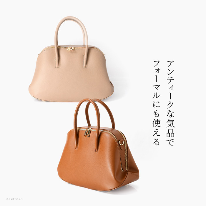 イタリア製 本革 ハンドバッグ レディース 小さめ バッグ レザー