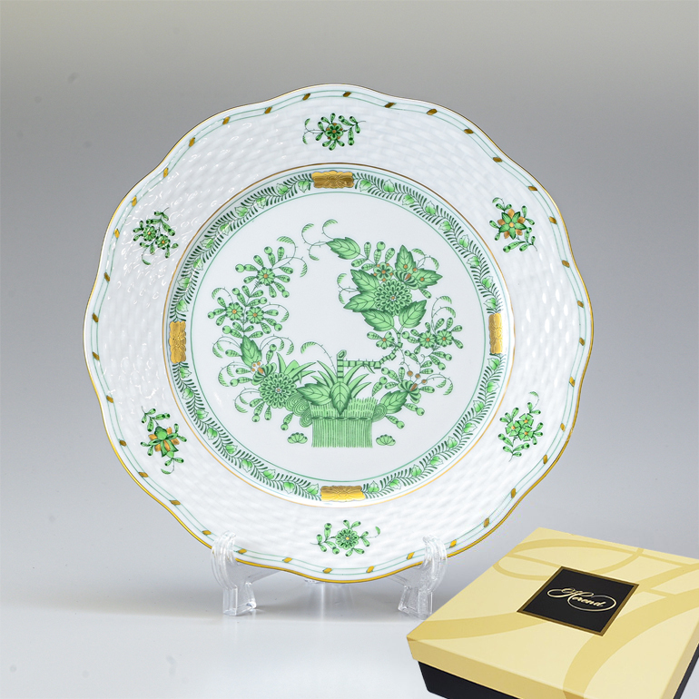 ヘレンド HEREND デザートプレート インドの華 プレート 食器 19cm 皿