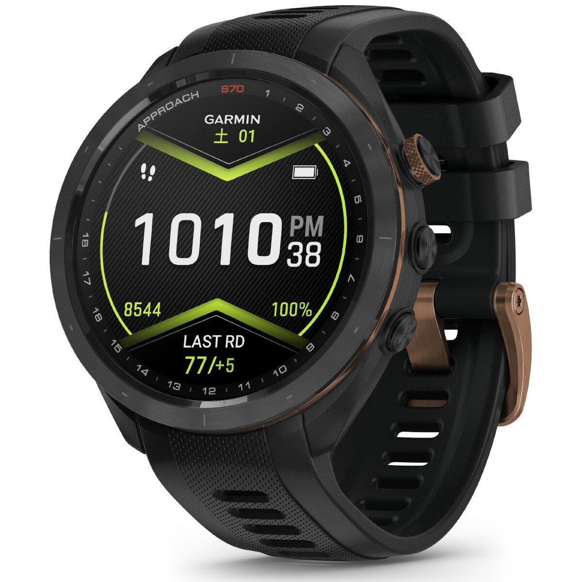 ガーミン GARMIN Approach S70 アプローチ S70 47mm ブラック ブロンズ
