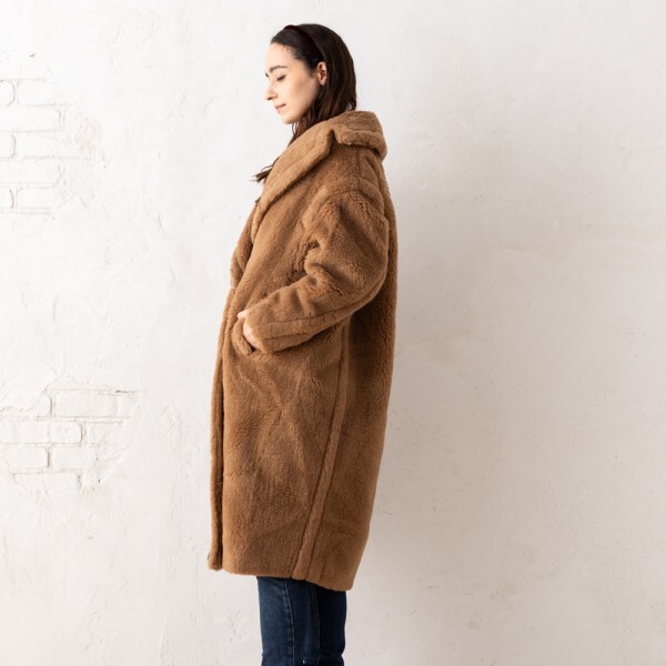 マックスマーラ コート テディ Max Mara ブラウン レディース Max Mara