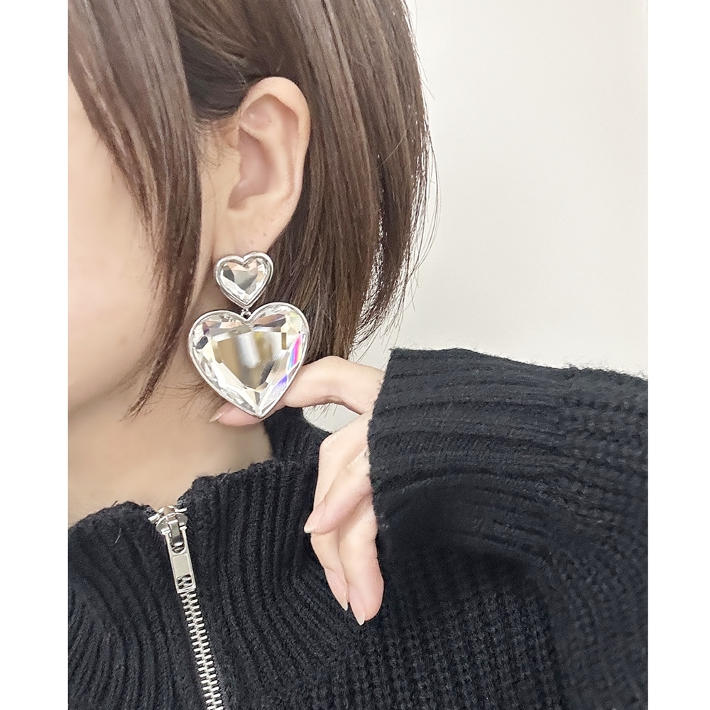 マークジェイコブス ハート ピアス 大きい レディース 母の日 かわいい