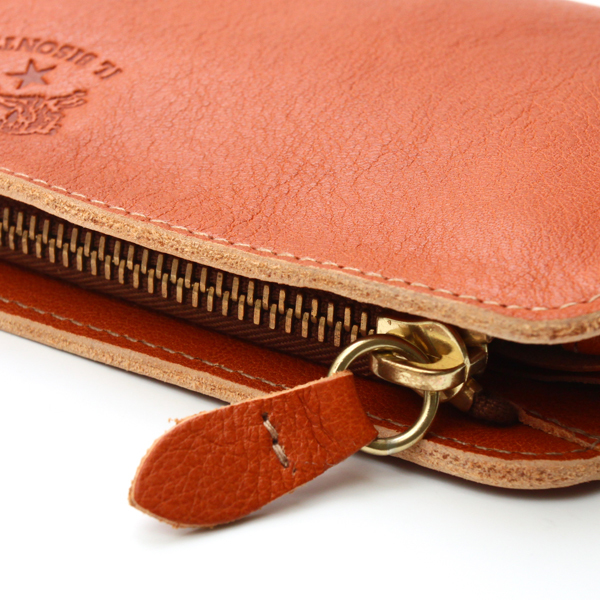 イルビゾンテ IL BISONTE L字ファスナー長財布 C0909 145 CARAMEL 本革