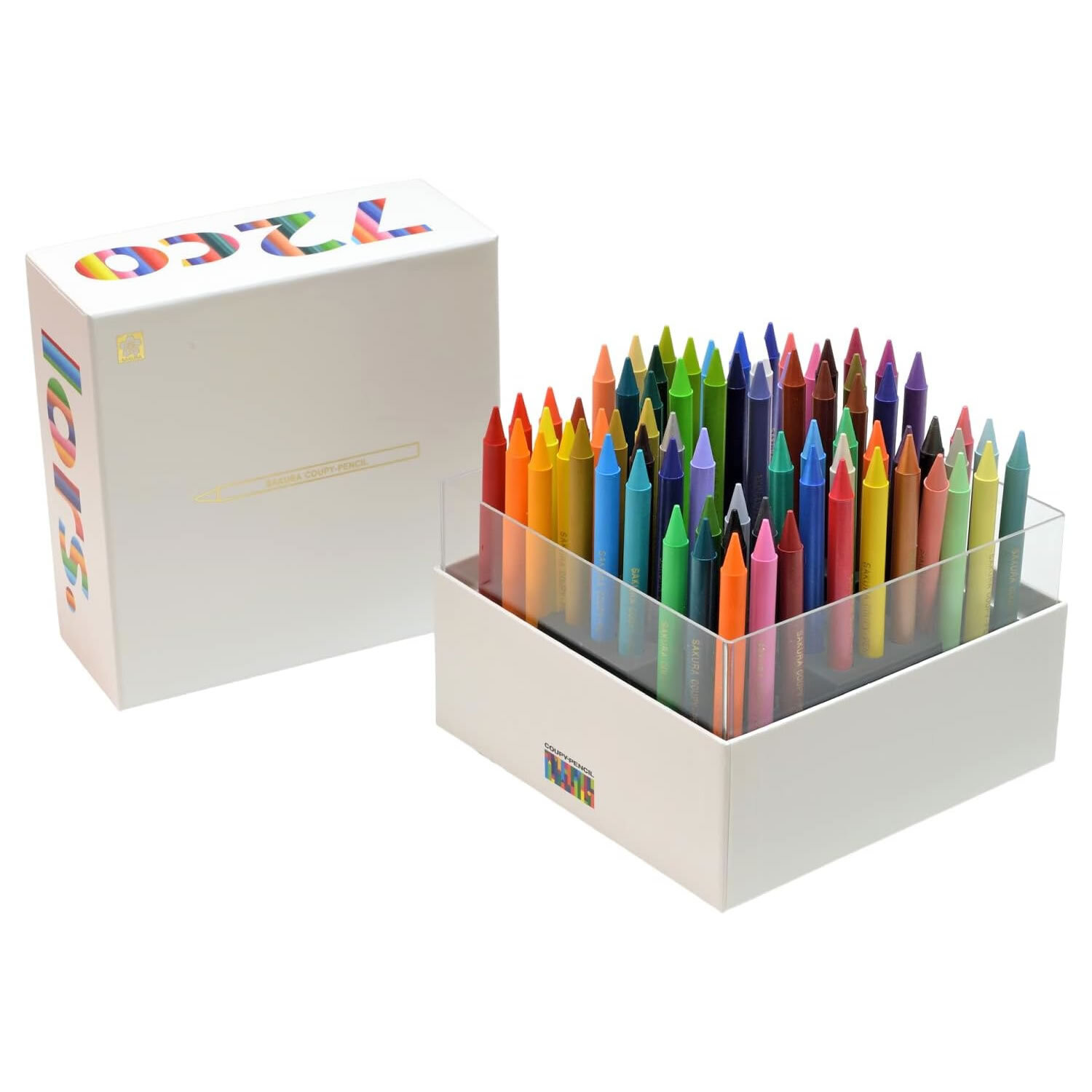 CUBE BOX 限定 クーピーペンシル キューブボックス72 ホワイト 2972