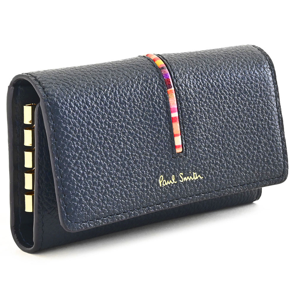 ポールスミス キーケース 紺(ネイビー) Paul Smith pwd650-30