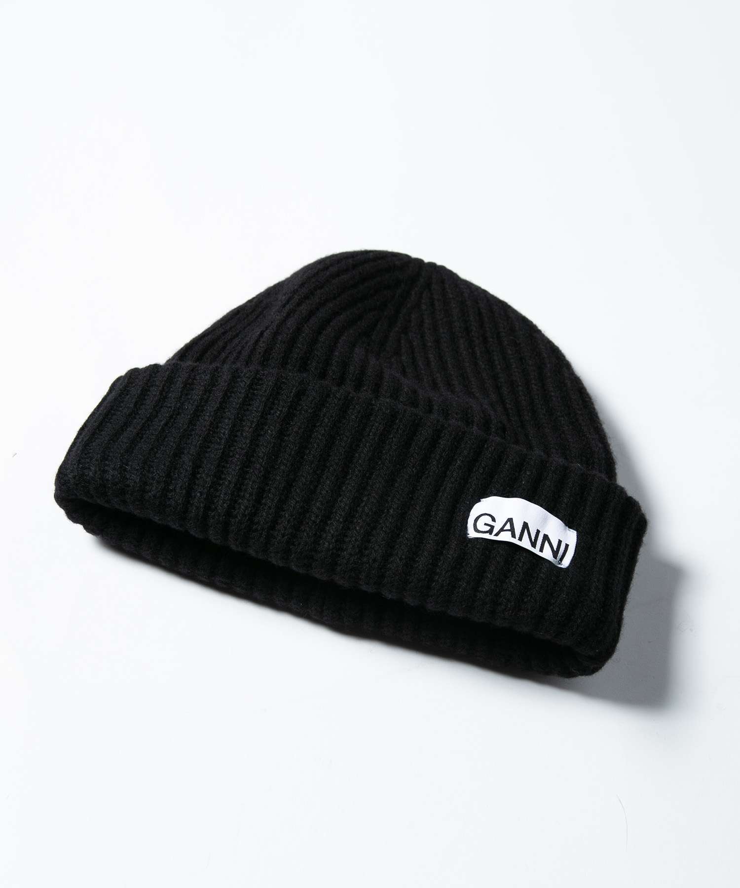 ガニー GANNI A4429 5789 ビーニー帽 レディース リブ編み ニット帽